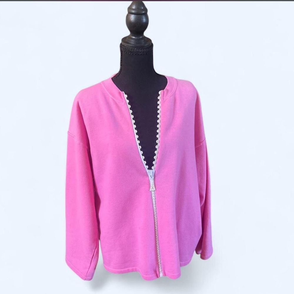 Vintage - St. Clair International Pink Fleece Sweatshirt